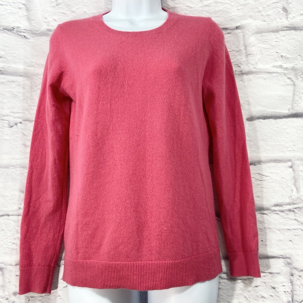 Talbots Sweater Women's Small Pink Crew New 100% Cashmere